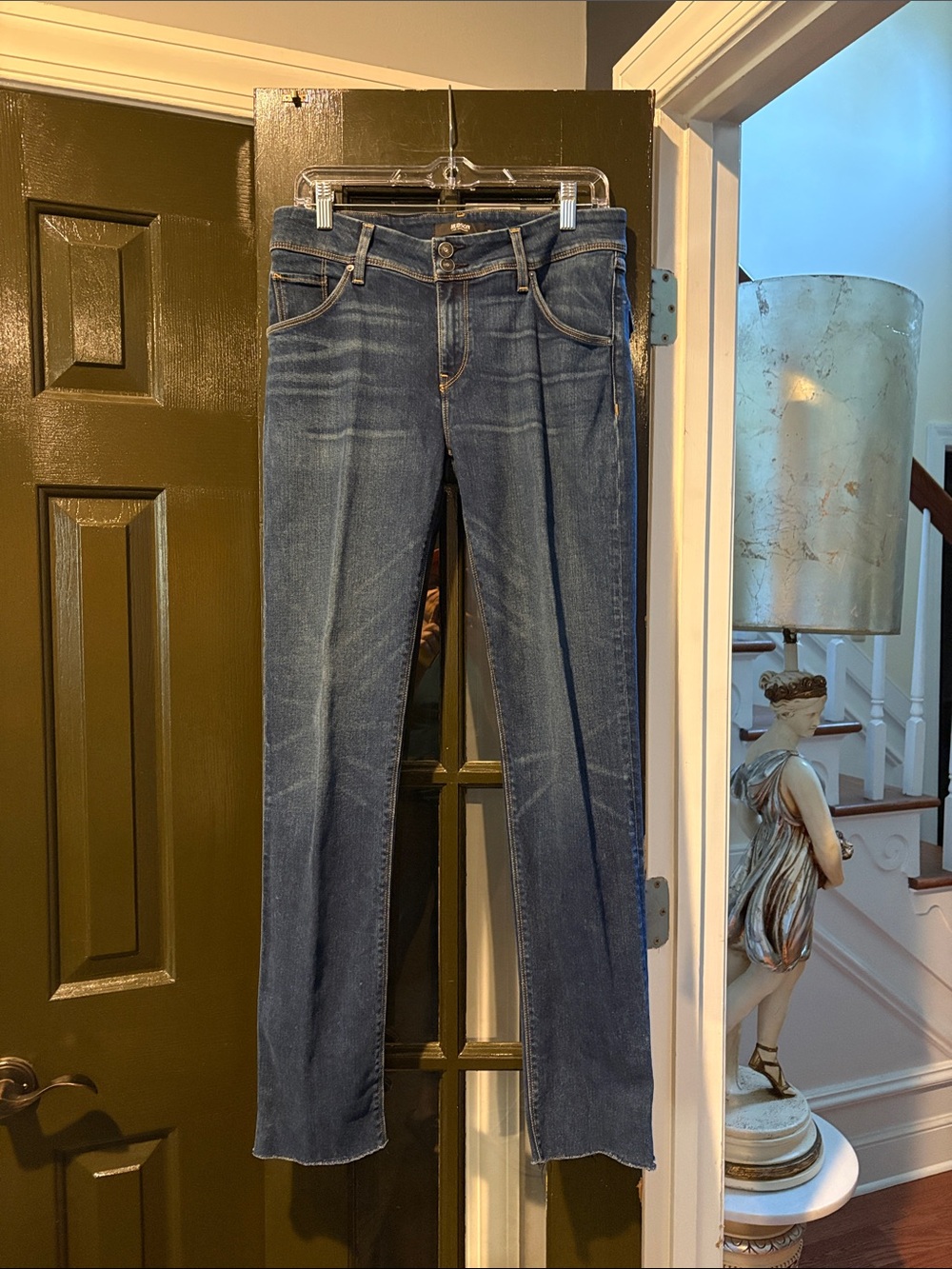 Hudson Jeans Women's Straight-Leg Jeans in Blue Wash